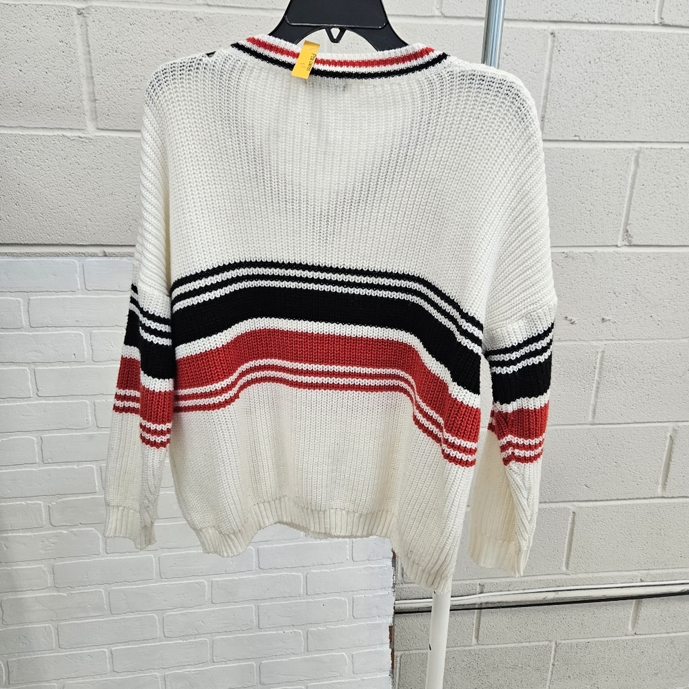 Vneck Ringer Sweater - Picture 5 of 7